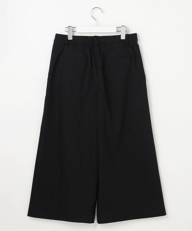 J.PRESS LADIES 【人気素材】セルロースリネンストレッチ クロップド パンツ ブラック系