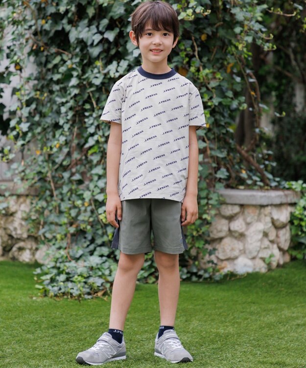 J.PRESS KIDS 【速乾】【140-170cm】ナイロンストレッチ ショートパンツ カーキ系