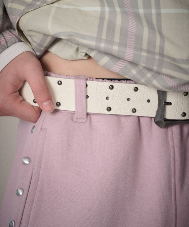 WEGO 【ユニセックス着用ITEM/ウエストゴム】ロゴスウェットパンツ ピンク