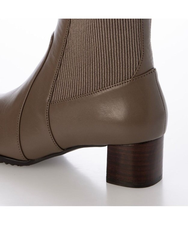 ing 【WEB限定】サイドゴアショートブーツ オーク