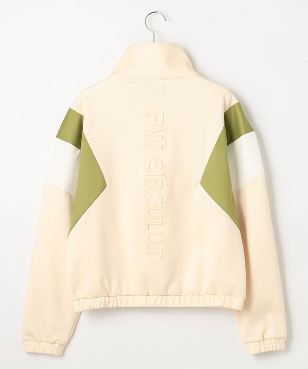 PW CIRCULUS 【WOMEN】カラーブロッキング プルオーバー ゴルフウェア レディース アイボリー系