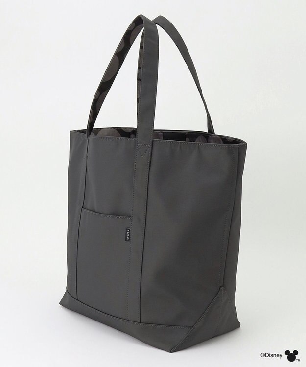 Y'SACCS 【Disney Collection】シルエットプリントトートバッグ　Lサイズ ダークグレー
