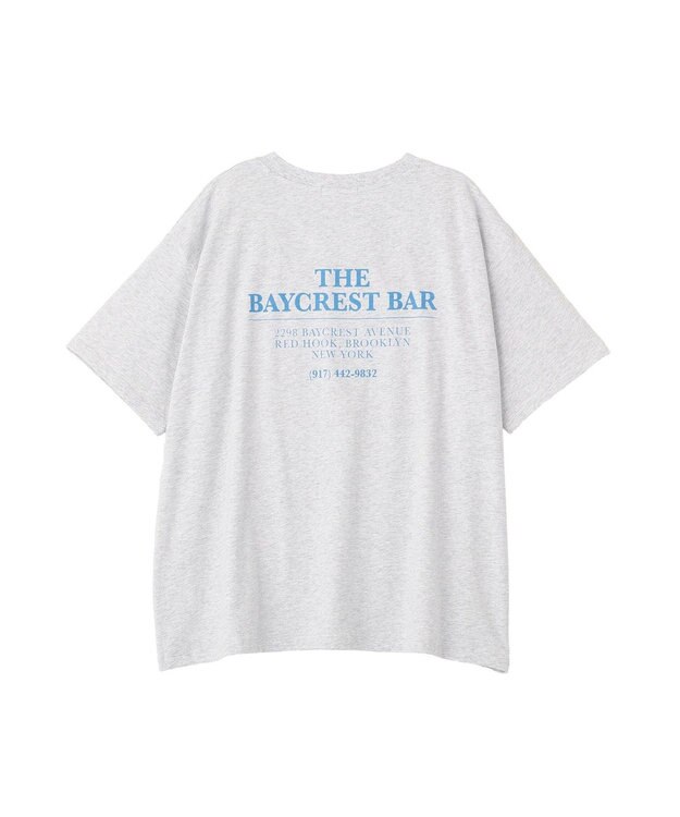 AMERICAN HOLIC BARロゴプリントTシャツ Light Gray Mixture