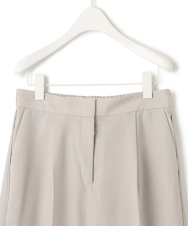 ICB 【WEB限定カラーあり】FluidBackSatin ワイドクロップドパンツ トープ系［WEB限定］