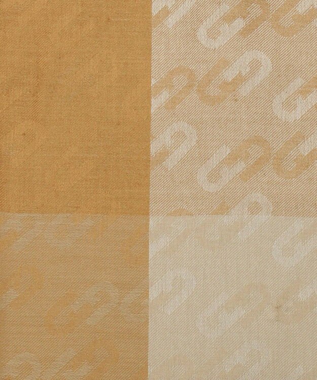 MOONBAT FURLA シルクカシミヤジャカードストール／幅55cm キャメル