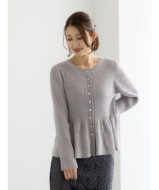 Te chichi モールペプラム2WAYニット モカ