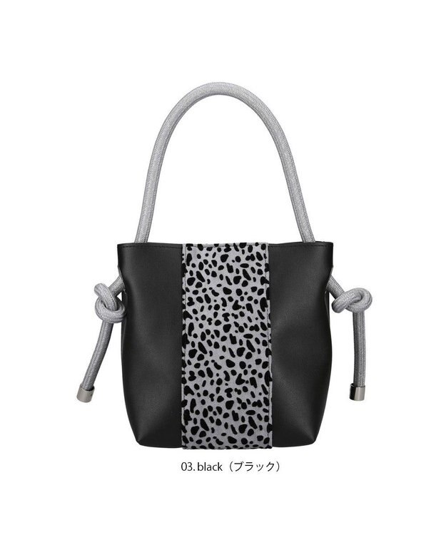ROOTOTE 0657【直営店限定:ミニショルダー】ベビールー.ファット-ロープ-A 03：ブラック