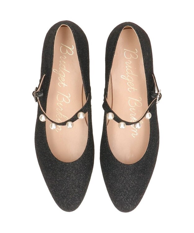 Bridget Birkin 【Bridget Birkin】パールストラップメリージェーンパンプス ブラック