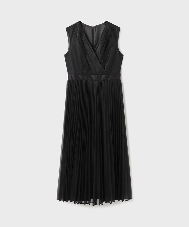 GRACE CONTINENTAL ブライトメッシュワンピース ブラック