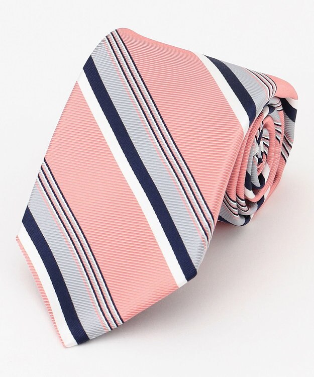 J.PRESS MEN 【STRUCTURE MIX COLLECTION】レジメンタル ネクタイ ピンク系2