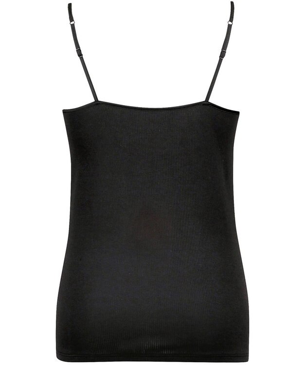 Wing キャミソール 【ブラがひびきにくいリブインナー】 ブラがちら見えしにくい 肌側綿100%(身生地部) 吸汗速乾性(身生地部) EL1010 ウイング／ワコール ブラック