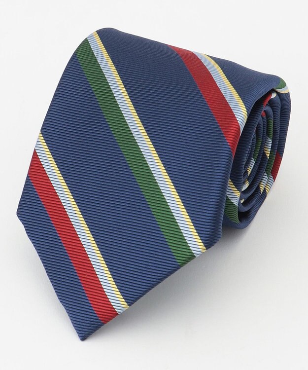 J.PRESS MEN シルクツイルストライプ ネクタイ ダルブルー系2