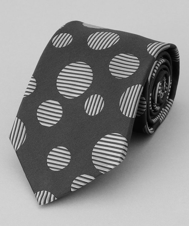 GOTAIRIKU GOTAIRIKU別注【日本製】シルク ネクタイ_小紋柄 グレー系8