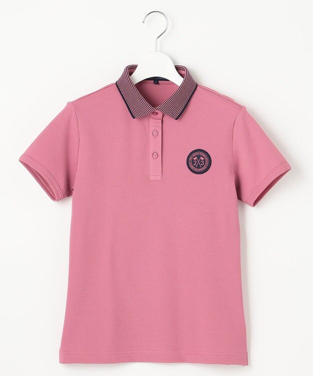 23区GOLF 【WOMEN】【WEB&一部店舗限定】ハニカムライトカノコ 半そでポロシャツ