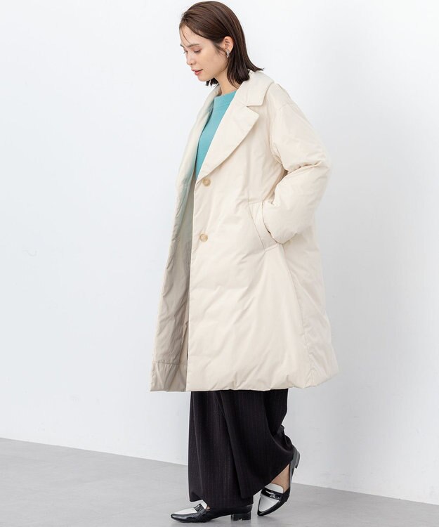 組曲 S ステッチレスライト ダウン ベージュ系