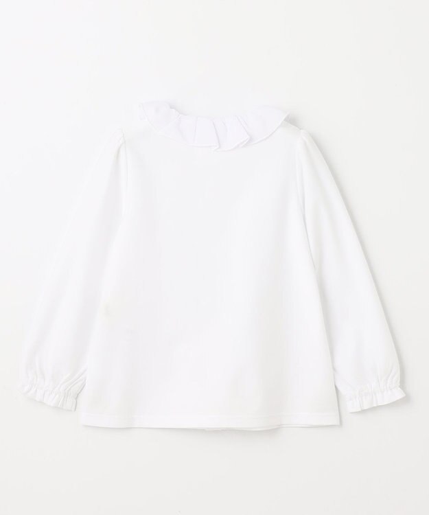 組曲 KIDS 【110-140㎝】シフォンカラー ブラウス オフホワイト系