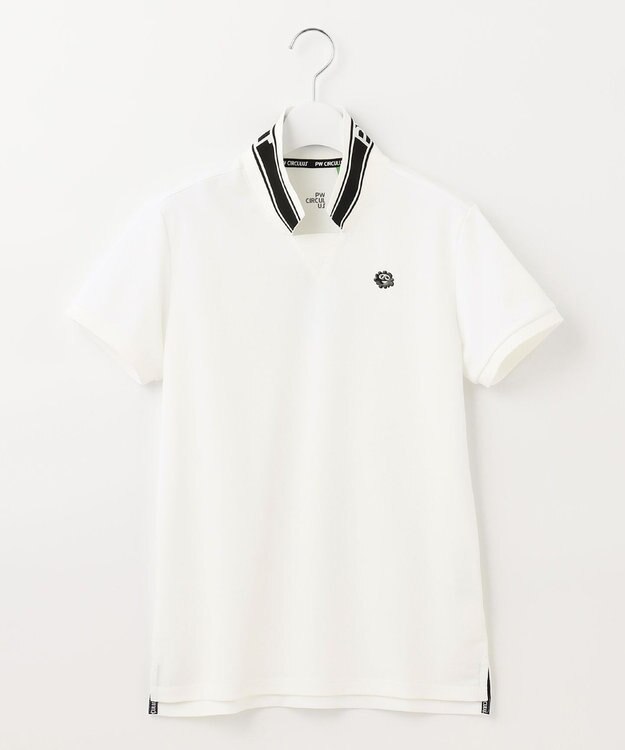 PW CIRCULUS 【WOMEN】【吸汗速乾】アニマル フォト ポロシャツ ホワイト系