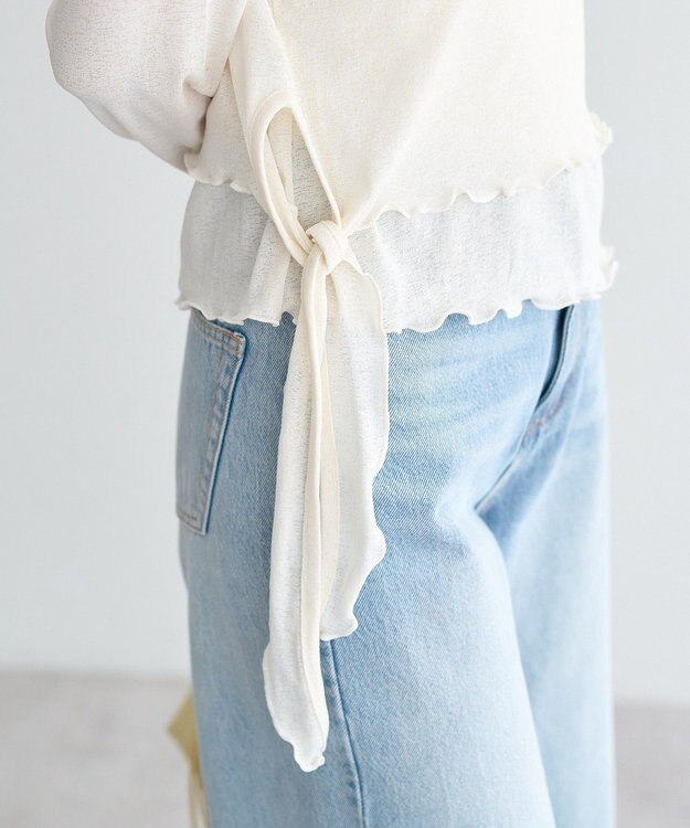 earth music&ecology 【SET2点】ツイストキャミレイヤードカットソー Ivory