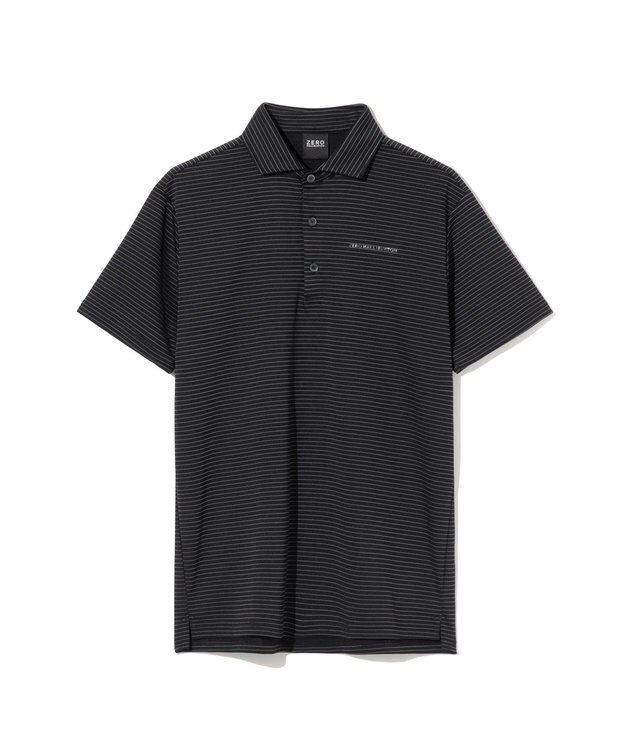 ZERO HALLIBURTON ボーダーポロシャツ ZHG-M6S5a 85189 ブラック