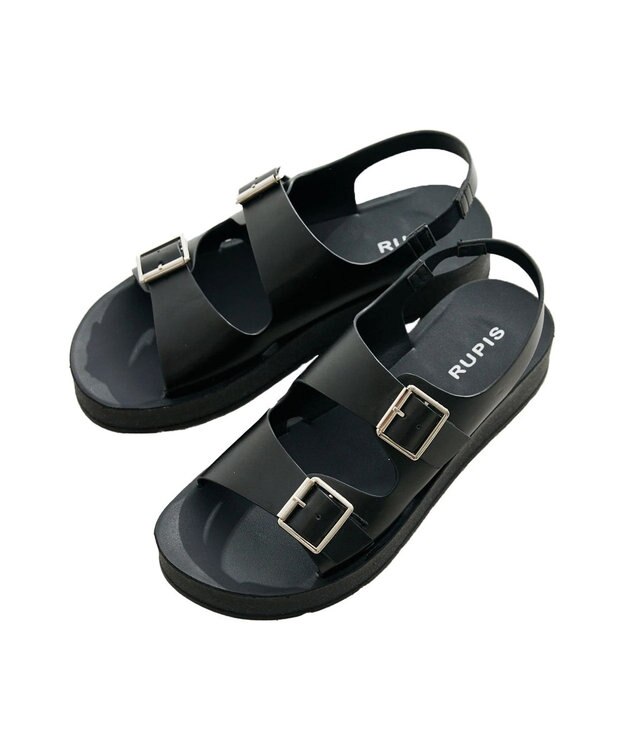 Green Parks ＲＵＰＩＳ．インジェクションＷベルトサンダル Black