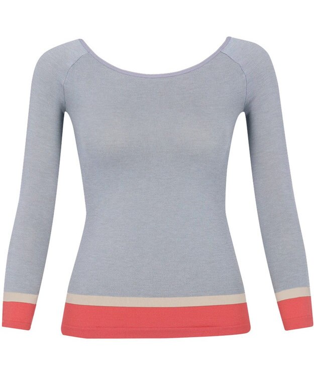 WACOAL あったかインナー よく伸びる生地 袖丈調節可能(7分袖~9分袖) 保温性(身生地) 9分袖 長袖 【360°ラクストレッチ】 レディース CLD371 /ワコール チャコールグレー