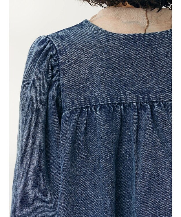 CRAFT STANDARD BOUTIQUE デニムギャザーヨークブラウス Indigo