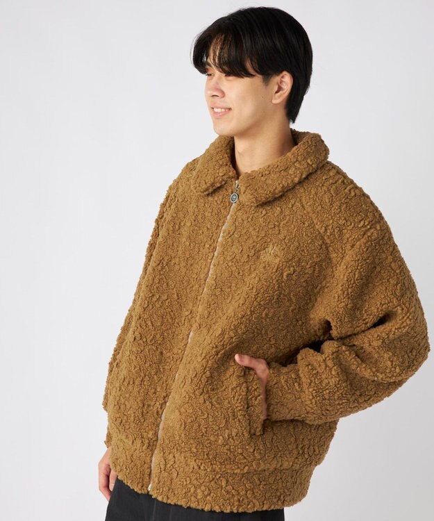 OP／FILA 【Kappa】カジュアル ボアジャケット ブラウン