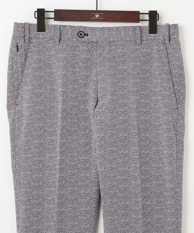 JOSEPH ABBOUD MOUNTAIN 【WEB限定・洗える・ストレッチ・防シワ・速乾】2WAYストレッチサッカー パンツ ライトグレー系