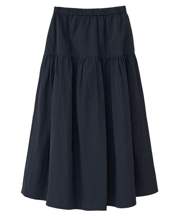 AMERICAN HOLIC ティアードタフタスカート Black