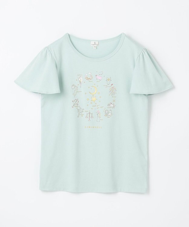 組曲 KIDS 【UVカット加工】【150-160㎝】12星座 Tシャツ アクア