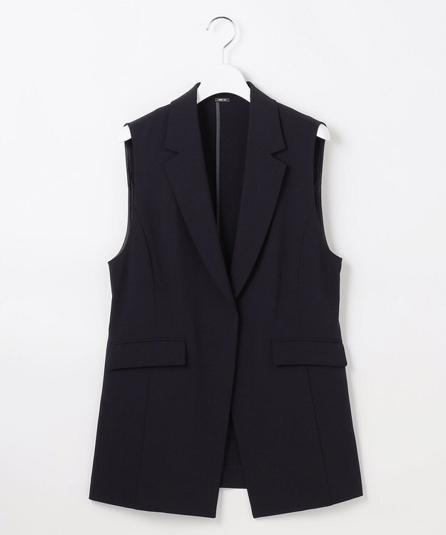 ANY SIS L セレモニーダブルクロス ジレ ネイビー