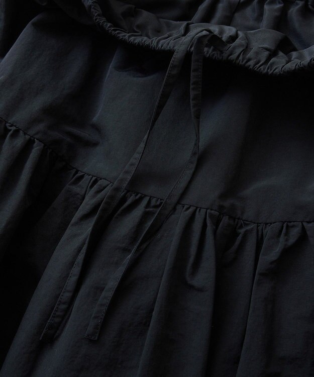 AMERICAN HOLIC ティアードタフタスカート Black