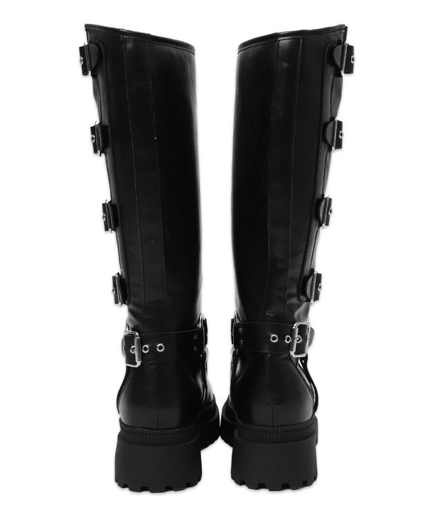 WEGO ハトメベルトロングブーツ ブラック