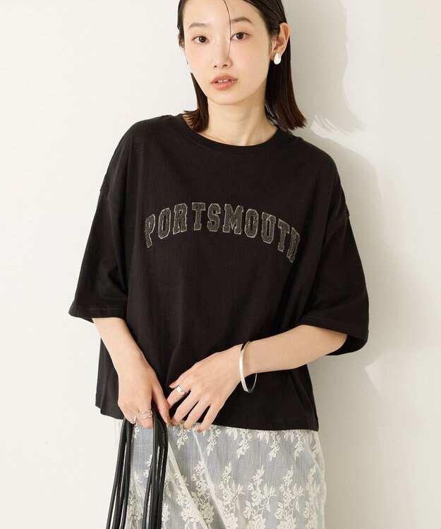 AMERICAN HOLIC アソートサガラ刺繍Tシャツ Black