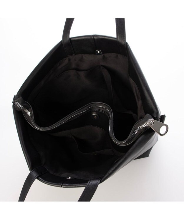 UNBILLION カシュカシュ cachecache / 収納ポケット付2wayソフトトート ブラック