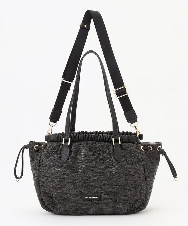 LA BAGAGERIE シャーリング2WAYサマーバッグ ブラック