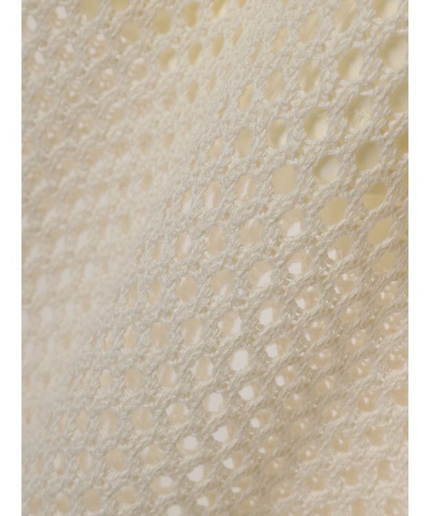 CRAFT STANDARD BOUTIQUE 配色メッシュニットスカート Ivory