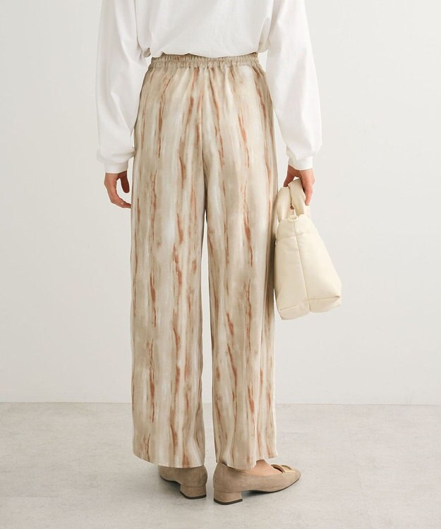 Green Parks アソート柄サイドラインパンツ Khaki