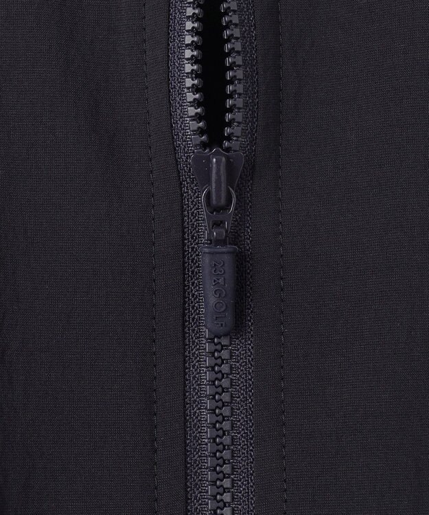 23区GOLF 【WOMEN】フロントジッパーで着脱便利！ベルト付きワンピース ネイビー系