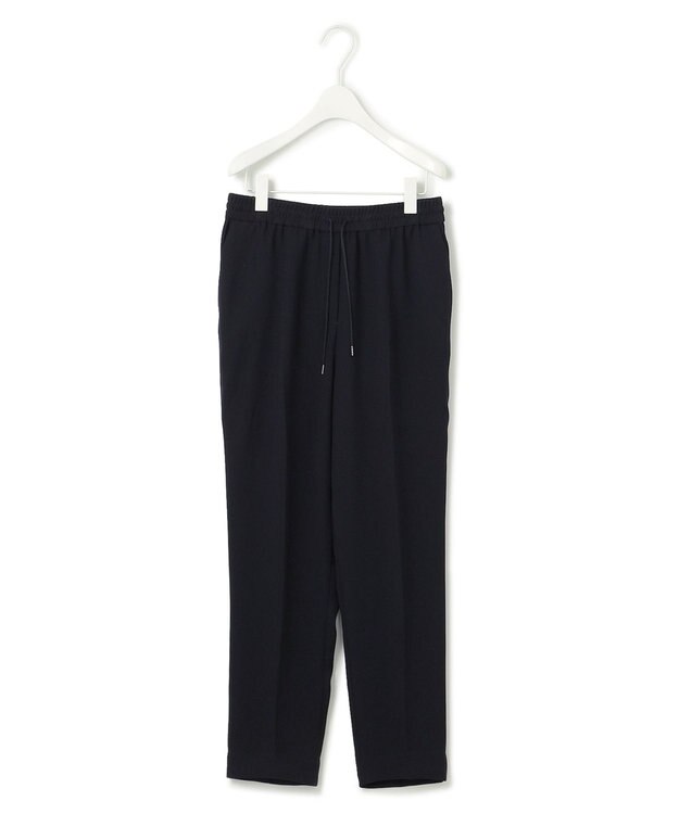 ICB 【洗える】ライトダブルクロス ドロストパンツ ネイビー系