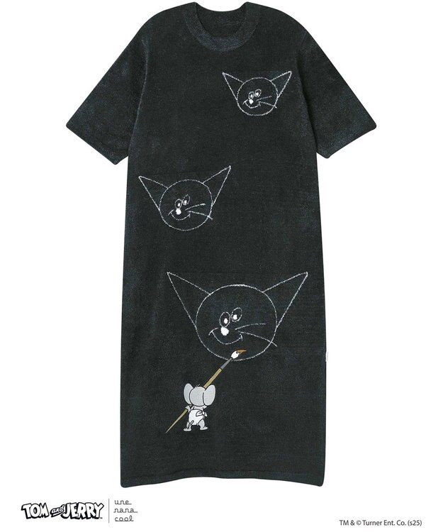 une nana cool トムとジェリー × une nana cool なめらかふわふわワンピース BL