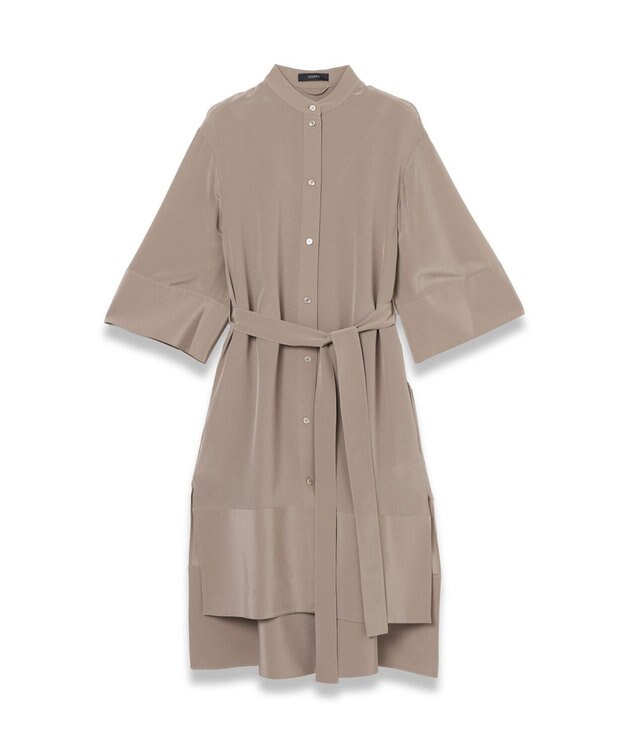 JOSEPH クレープ ド ソワ　ミディドレス Escargot