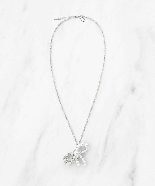 TOCCA RIBBON BROOCH NECKLACE ブローチネックレス シルバー系