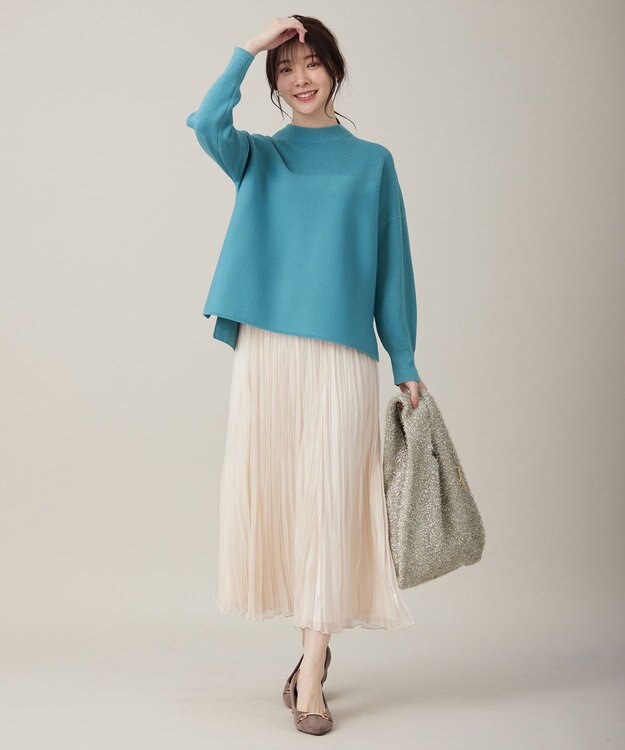 ANY SIS 【洗える】オーロラプリーツ スカート アイボリー