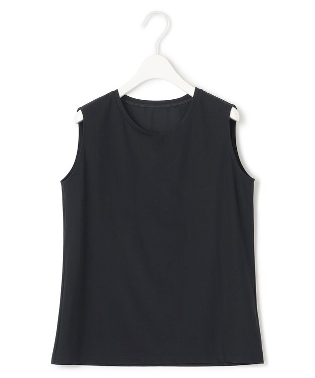 ICB 【接触冷感・UVカット・速乾・洗える】マットスキューバ タンクトップ型プルオーバー ブラック系