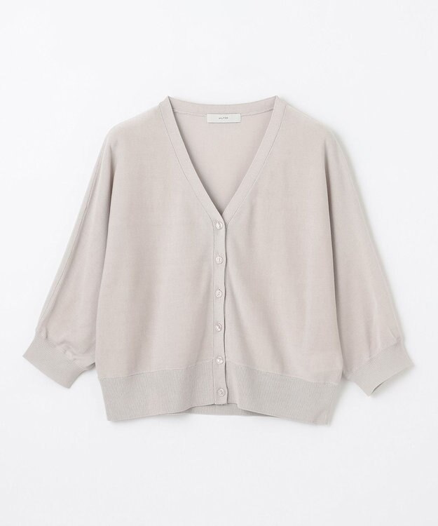 ANY L 【接触冷感/UVカット/抗菌防臭/手洗い可/アンチピリング】ファンクションカーディガン ライトグレー