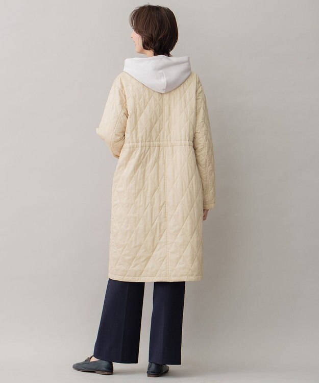 自由区 【洗える/リバーシブル】ブライトキルト リバーシブルコート ベージュ系