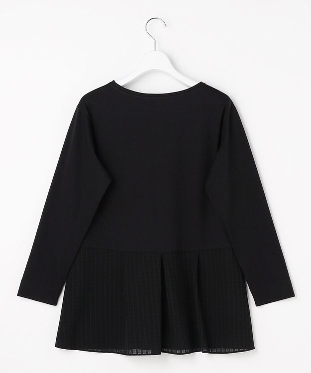 J.PRESS LADIES L 【WEB限定カラーあり】レイヤードフレア カットソー 【WEB限定カラー】ブラック系