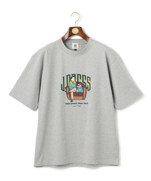 J.PRESS MEN 【AaronChang】【UNISEX】プリント Tシャツ ライトグレー系