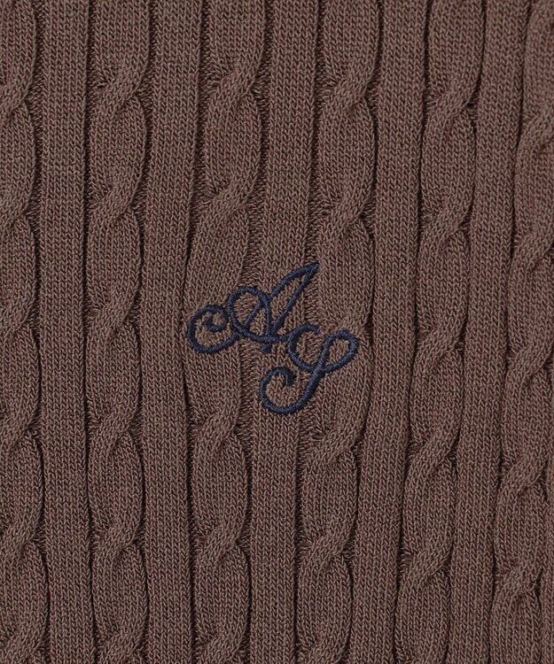 ANY SIS S ケーブルニット プルオーバー モカ